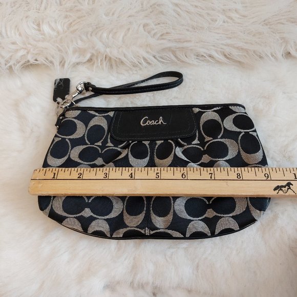Coach Women's Black Signature Mini Bag/Wristlet - Picture 6 of 8